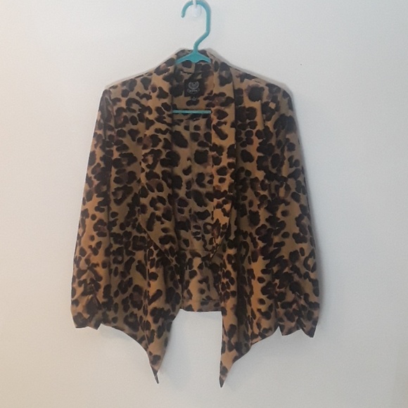 Edge Jackets & Blazers - Leopard Print Edge Blazer